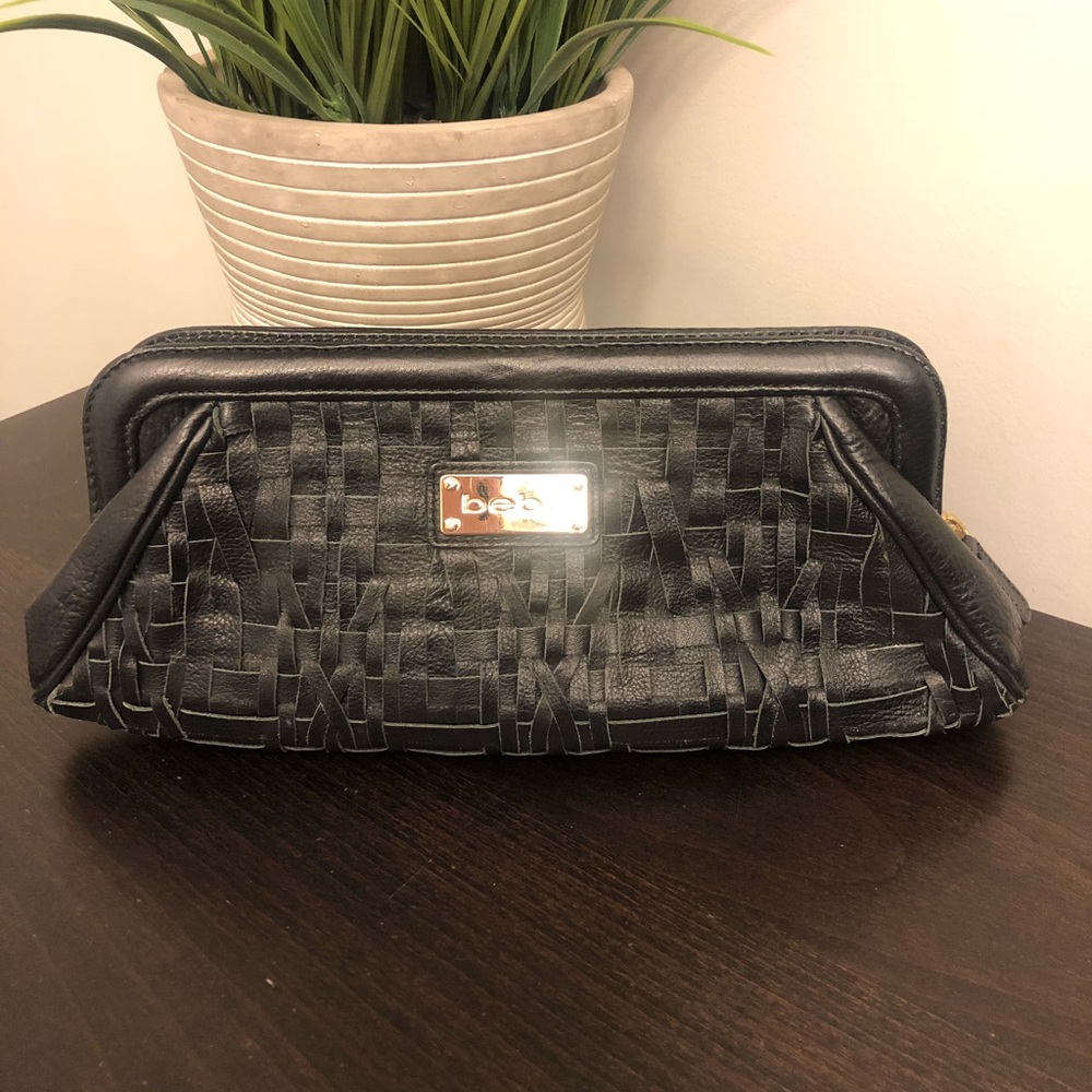 Bebe Black clutch
